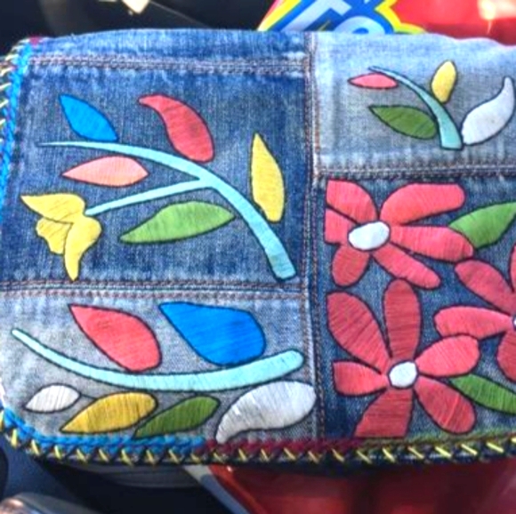 Patricia Nash Handbags - Patricia Nash Floral Embroidery Denim Collection